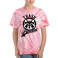 Raccoon Meme Tie-Dye T-Shirt - Cute Trash Panda Theme, Unisex Tee Coral Tie-Dye
