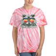 Raccoon Tie-Dye T-Shirt - Retro Sunglasses Design for Animal Lovers Coral Tie-Dye