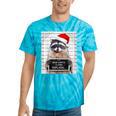 Dear Santa Raccoon Tie-Dye T-Shirt - Festive Christmas Fun Turquoise Tie-Dye