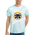 Raccoon Tie-Dye T-Shirt | Cute Trash Panda Design | Cartoon Style Mint Tie-Dye