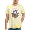 Adopt a Cat Team | Tie-Dye T-Shirt | Raccoon & Opossum Design Yellow Tie-Dye