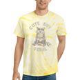 Cute Sarcastic Raccoon Tie-Dye T-Shirt - Playful Unisex Small Yellow Tie-Dye