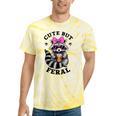 Cute Tie-Dye Racoon T-Shirt - Small, Colorful, Fun Vibe Yellow Tie-Dye Cute Tie-Dye Racoon T-Shirt - Small, Colorful, Fun Vibe Yellow Tie-Dye