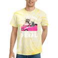 Get In Loser We’re Going Feral Tie-Dye T-Shirts - Meme Style Yellow Tie-Dye
