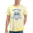 Raccoon Meme Tie-Dye T-Shirt | Funny Sarcastic Lounge Wear Yellow Tie-Dye Raccoon Meme Tie-Dye T-Shirt | Funny Sarcastic Lounge Wear Yellow Tie-Dye