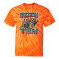 Autism Awareness Raccoon Tie-Dye Unisex T-Shirts | Fun & Unique Orange Tie-Dye