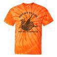Sarcastic Raccoon Tie-Dye T-Shirt - Not My Trash Theme for Casual Fun Orange Tie-Dye