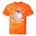 Tie-Dye Raccoonicorn T-Shirt | Trash Panda Unicorn Design Orange Tie-Dye