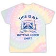 Raccoon Meme Tie-Dye T-Shirt | Funny Sarcastic Lounge Wear Hazy Rainbow Tie-Dye Raccoon Meme Tie-Dye T-Shirt | Funny Sarcastic Lounge Wear Hazy Rainbow Tie-Dye