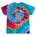 Cute Sarcastic Raccoon Tie-Dye T-Shirt - Playful Unisex Small Festival Tie-Dye