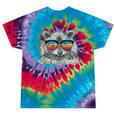 Raccoon Tie-Dye T-Shirt - Retro Sunglasses Design for Animal Lovers Festival Tie-Dye