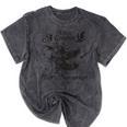 Raccoon Grey Mineral Wash T-Shirt - Trendy Short Sleeve for Adults Mineral Black