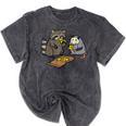 Raccoon & Opossum Pizza Party Tee - Fun Unisex Street Cat Shirt Mineral Black Raccoon & Opossum Pizza Party Tee - Fun Unisex Street Cat Shirt Mineral Black