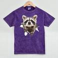 Raccoon Lover Mineral Wash T-Shirt | Unisex Gift for Raccoon Dads & Moms Mineral Purple