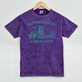 Unisex Vintage Raccoon Opossum Skunk Tee - Local Street Cat Support Mineral Purple