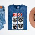 Raccoon Music Band Mineral Wash T-Shirt - Unisex Concert Vibe Mineral Navy