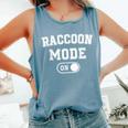 Raccoon Mode On Tank Top - Trash Panda Outfit for Animal Lovers Blue Jean