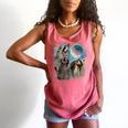 Raccoon Howling Moon Unisex Tank Top - Comfort Wear for All Ages Watermelon