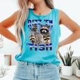 Autistic Raccoon Comfort Colors Tank Top | Rizz Em Meme Fun Lagoon