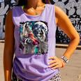 Three Raccoon Moon Meme Comfort Tank Top | Fun Unisex Wear Violet Three Raccoon Moon Meme Comfort Tank Top | Fun Unisex Wear Violet
