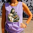 Vintage Raccoon Lover Comfort Tank Top – Jesus Hug Design Violet