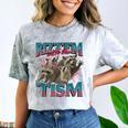 Autistic Raccoon Meme Comfort T-Shirt | Quirky Fun Apparel Smoke
