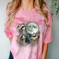Raccoon Moon Howling Shirt - Comfort Color Blast T-Shirt Clay