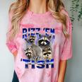Rizz Em Autistic Raccoon Tism Meme T-Shirt | Comfort Color-Blast Clay