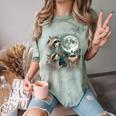 Raccoon Moon Howling Shirt - Comfort Color Blast T-Shirt Fern