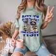 Rizz Em Autistic Raccoon Tism Meme T-Shirt | Comfort Color-Blast Fern