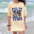Rizz Em Autistic Raccoon Tism Meme T-Shirt | Comfort Color-Blast Citrine