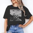 Alien UFO Raccoon Unisex T-Shirt - Galactic Fun Apparel Alien UFO Raccoon Unisex T-Shirt - Galactic Fun Apparel