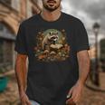 Cottagecore Raccoon Reading Women's Unisex T-Shirt | Cozy Bookish Aesthetic Cottagecore Raccoon Reading Women's Unisex T-Shirt | Cozy Bookish Aesthetic