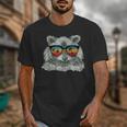 Raccoon Sunglasses T-Shirt for Animal Lovers - Retro Unisex Tee Raccoon Sunglasses T-Shirt for Animal Lovers - Retro Unisex Tee