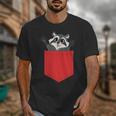 Raccoon Wildlife Unisex T-Shirt - Cute Trash Panda Pocket Style Raccoon Wildlife Unisex T-Shirt - Cute Trash Panda Pocket Style