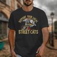 Support Local Wildlife - Raccoon Skunk Street Cats Unisex T-Shirt Support Local Wildlife - Raccoon Skunk Street Cats Unisex T-Shirt