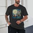 Howling Moon Animals Unisex T-Shirt – Opossum Raccoon Rat Design