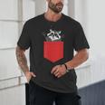 Raccoon Wildlife Unisex T-Shirt - Cute Trash Panda Pocket Style Raccoon Wildlife Unisex T-Shirt - Cute Trash Panda Pocket Style