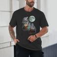Three Possum Moon Unisex T-Shirt - Whimsical Nocturnal Design Three Possum Moon Unisex T-Shirt - Whimsical Nocturnal Design