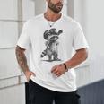 Raccoon Cowboy Graphic Tee - Unisex Meme T-Shirt for Fun