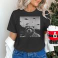Alien UFO Raccoon Unisex T-Shirt - Galactic Fun Apparel Alien UFO Raccoon Unisex T-Shirt - Galactic Fun Apparel