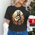 Raccoon Guitar Graphic Unisex T-Shirt | Floral Cottagecore Theme Raccoon Guitar Graphic Unisex T-Shirt | Floral Cottagecore Theme