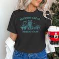 Support Local Wildlife T-Shirt - Vintage Raccoon Opossum Skunk Design