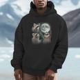 Raccoon Howling Moon Hoodie - Unique & Quirky Unisex Design Raccoon Howling Moon Hoodie - Unique & Quirky Unisex Design