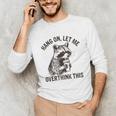 Overthink This Raccoon Unisex Long Sleeve T-Shirt - Sarcastic Fun Overthink This Raccoon Unisex Long Sleeve T-Shirt - Sarcastic Fun