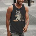 Alien UFO Raccoon Men's Tank Top - Fun & Unique Outer Space Style Alien UFO Raccoon Men's Tank Top - Fun & Unique Outer Space Style