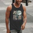 Raccoon Trio Howling at Moon Men's Tank Top | Quirky & Unique Raccoon Trio Howling at Moon Men's Tank Top | Quirky & Unique