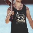 Funny Racoon Men's Tank Top - Sarcastic 'Trash Can' Slogan Funny Racoon Men's Tank Top - Sarcastic 'Trash Can' Slogan
