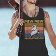 Pew Pew Raccoon Men's Tank Top - Vintage Retro Humor