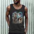 Raccoon Moon Howl Tank Top for Men, Women & Kids | Unisex Fun